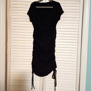 SHEIN black cotton ribbed dress Size Small